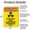 Signmission Radiation & Laser Sign, 24 in H x 18 in W, Aluminum, Rectangle OS-2PACK-CR-A-1824-V-10250 - alternate 6